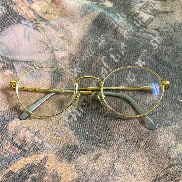 Vintage Gucci Gold Round Glasses - Picture 1 of 8
